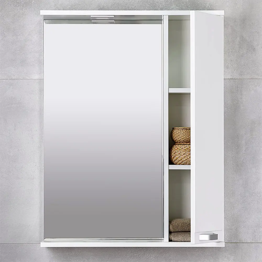 Dulap cu oglinda Bayro Rivera Pro 650x750 (White) - 4