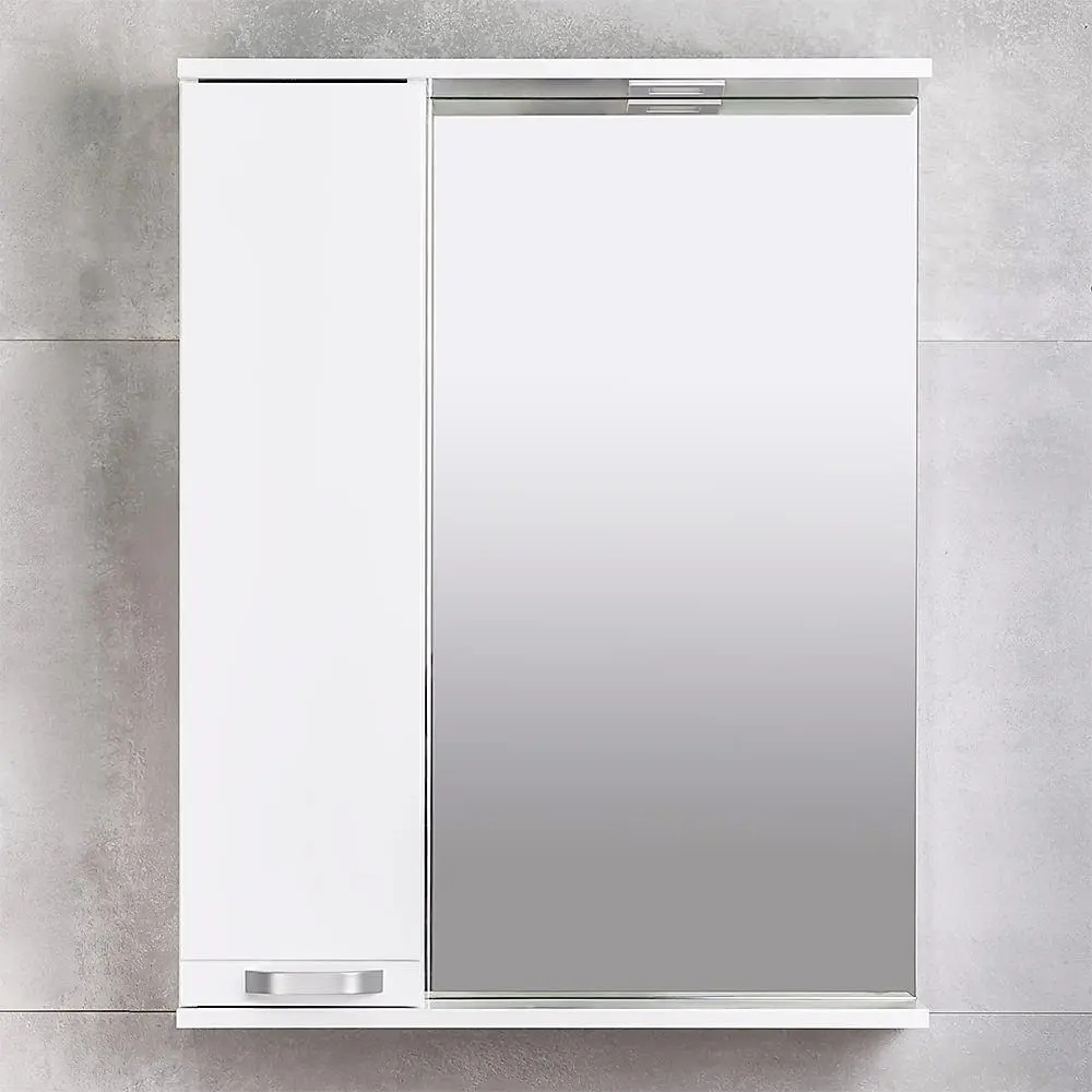 Шкаф с зеркалом Bayro Rivera Pro 650x750 (White)