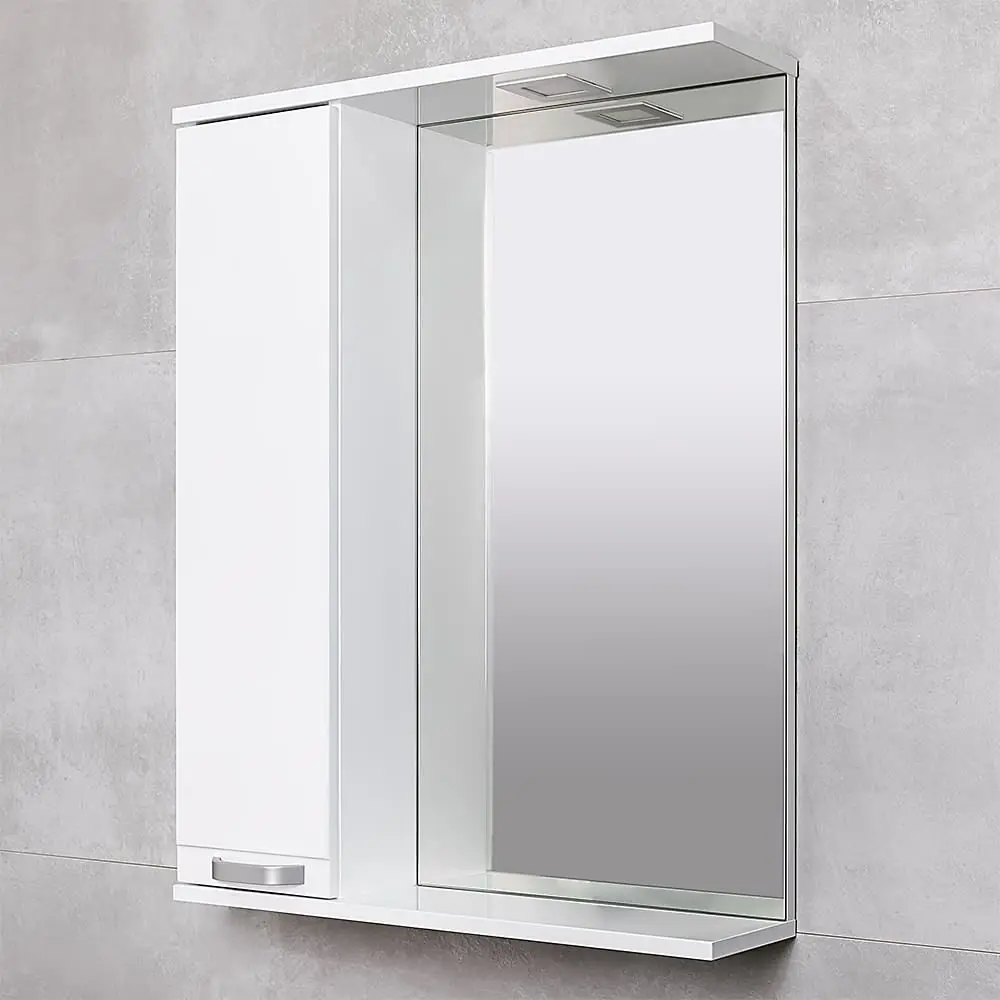 Шкаф с зеркалом Bayro Rivera Pro 650x750 (White) - 2