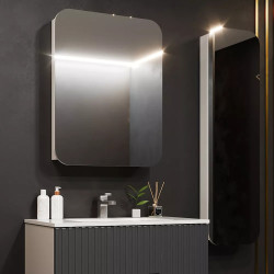 Dulap cu oglinda Bayro Sonata 500x760 Right (White) Thumb