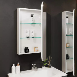 Dulap cu oglinda Bayro Sonata 600x760 Right (White) Thumb