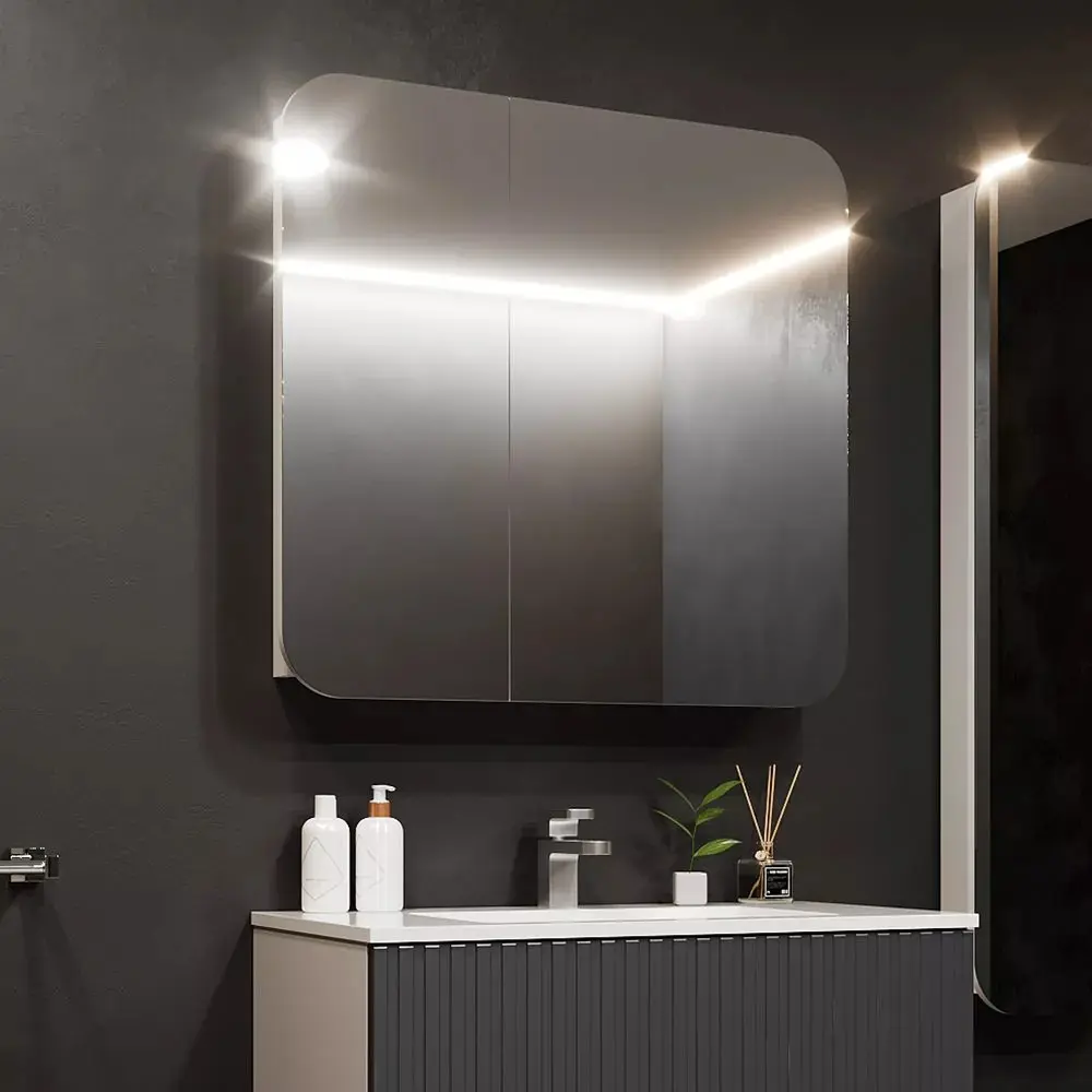 Шкаф с зеркалом Bayro Sonata 700x760 (White)