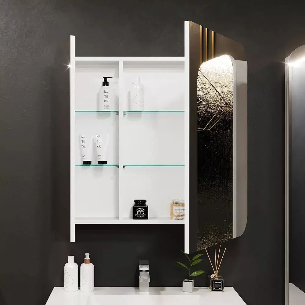 Шкаф с зеркалом Bayro Sonata 700x760 (White)