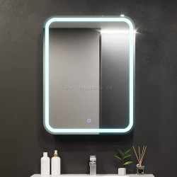 Dulap cu oglinda Bayro Sonata LED touch 500x760 Right (White)