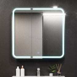 Dulap cu oglinda Bayro Sonata LED touch 700x760 (White)