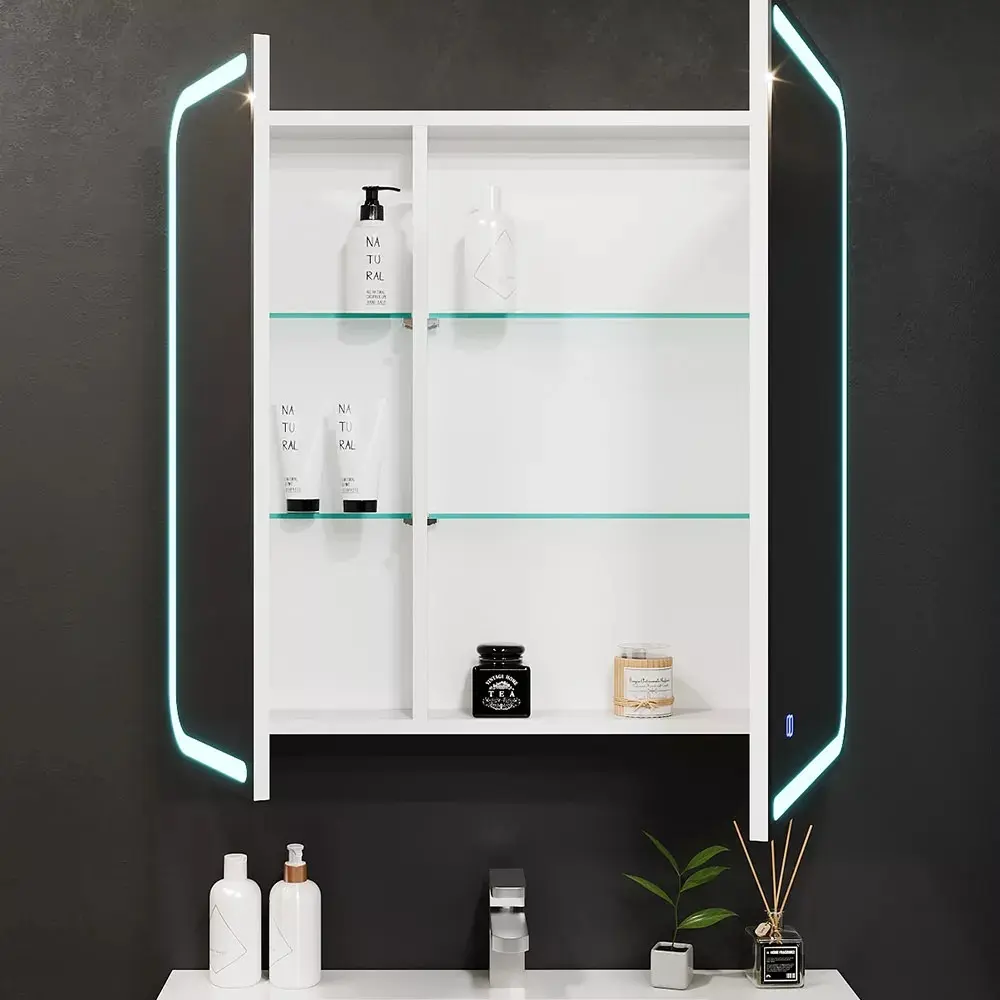 Шкаф с зеркалом Bayro Sonata LED touch 800x760 (White)