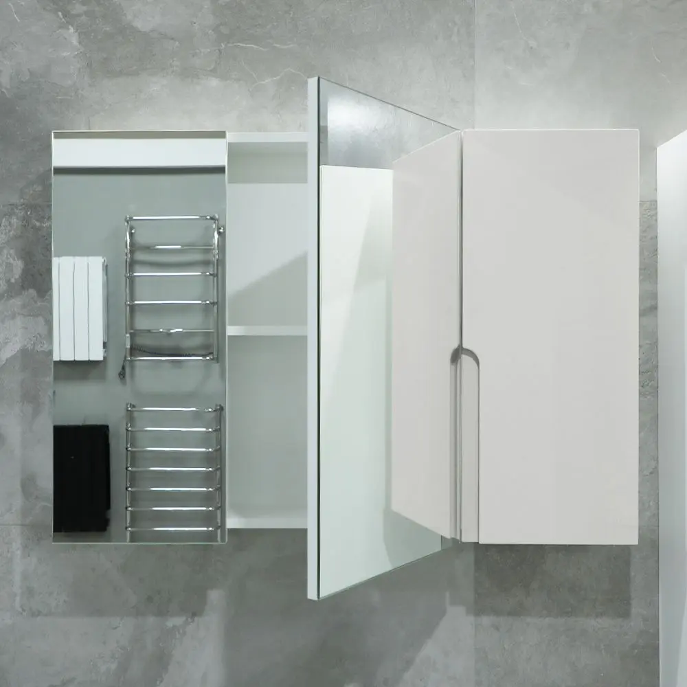 Dulap cu oglinda Bayro Sorento 1000x700 (White Matte)