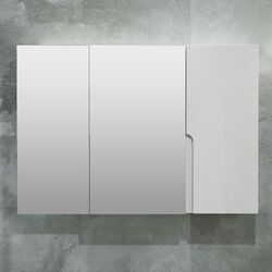 Dulap cu oglinda Bayro Sorento 1000x700 (White Matte)