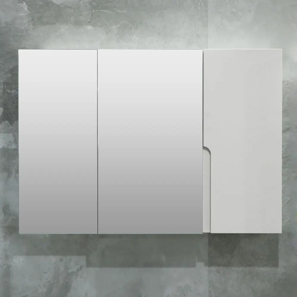 Dulap cu oglinda Bayro Sorento 1000x700 (White Matte)