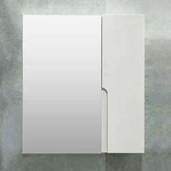 Шкаф с зеркалом Bayro Sorento 600x700 (White Matte)