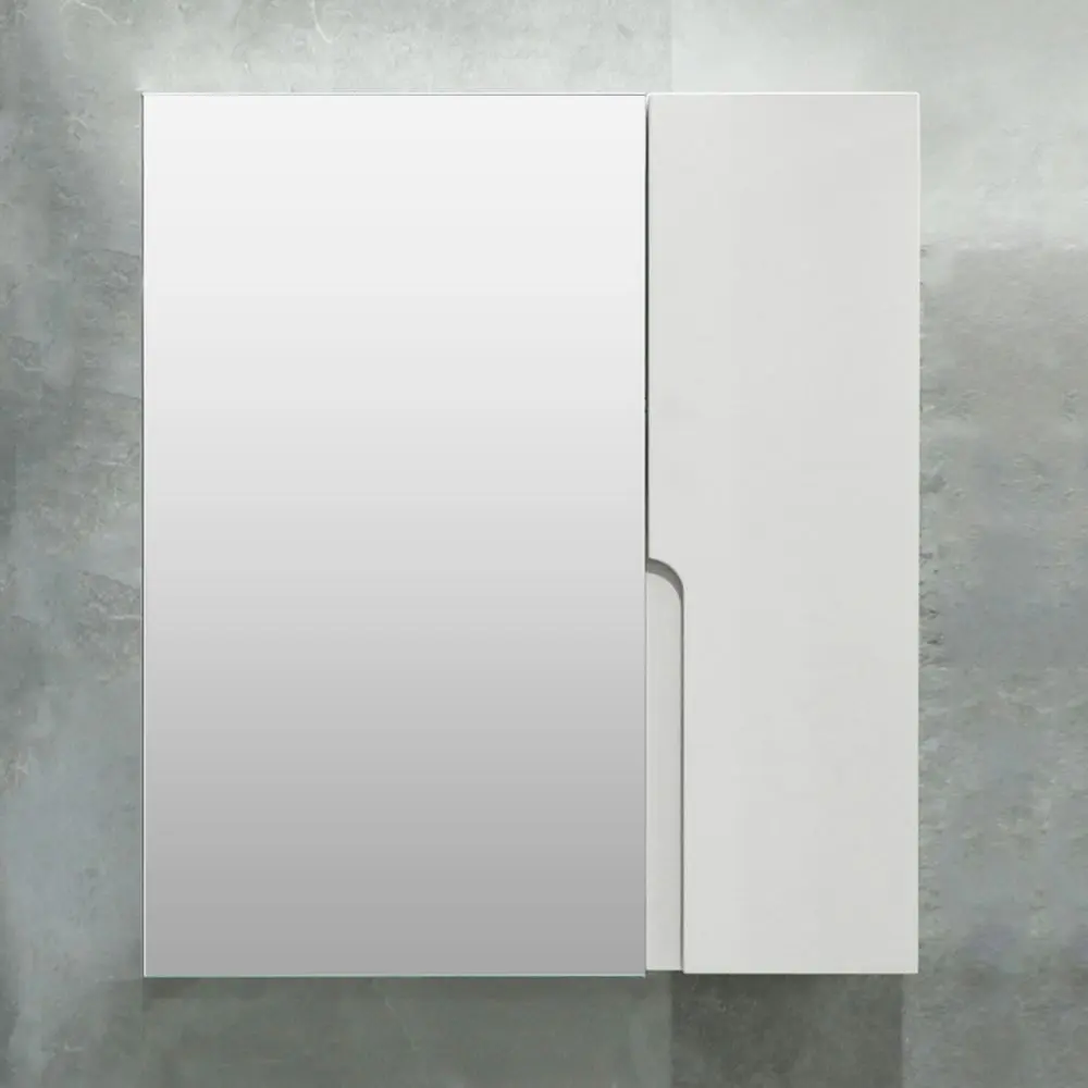 Шкаф с зеркалом Bayro Sorento 600x700 (White Matte)