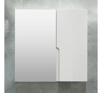 Dulap cu oglinda Bayro Sorento 800x700 (White Matte)