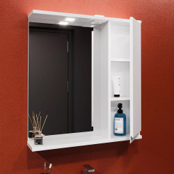 Dulap cu oglinda Bayro Studio 600x750 Right (White) Thumb