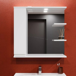 Dulap cu oglinda Bayro Studio 800x750 Left (White)