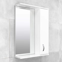 Dulap cu oglinda Bayro Tory 600x750 Right (White Matte) Thumb