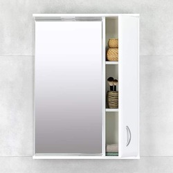 Dulap cu oglinda Bayro Tory 600x750 Right (White Matte) Thumb