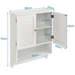 Шкаф Costway BA7874WH (White) Thumb