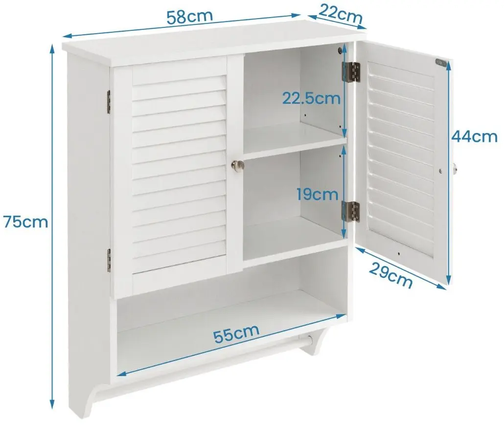 Шкаф Costway BA7874WH (White) - 5