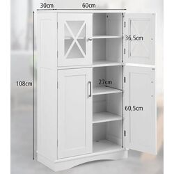 Шкаф Costway BA7884WH (White) Thumb
