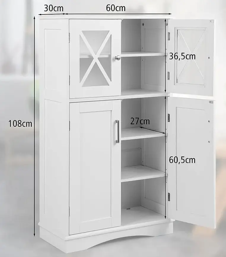 Шкаф Costway BA7884WH (White) - 4