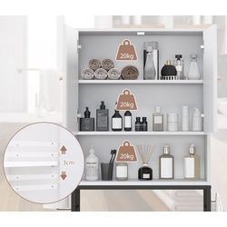 Dulap Costway BA8181WH (White/Black) Thumb