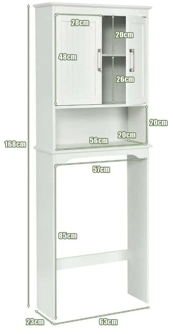 Шкаф Costway HW66184 (White) - 5