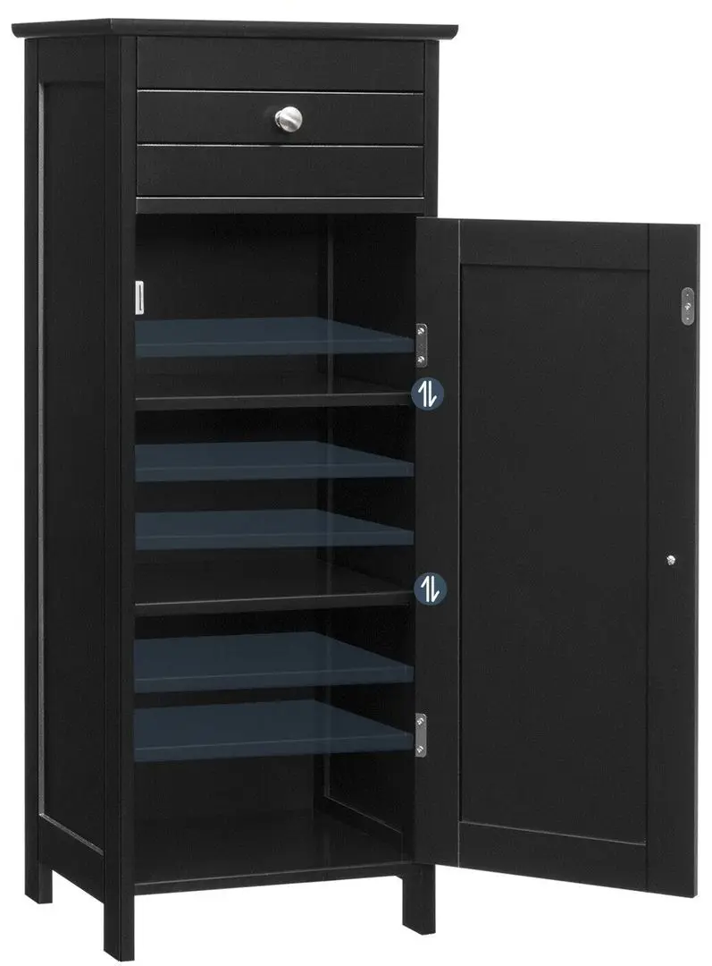 Шкаф Costway HW66372BK (Black) - 4