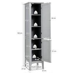 Penal Costway HW66805GR (Grey) Thumb