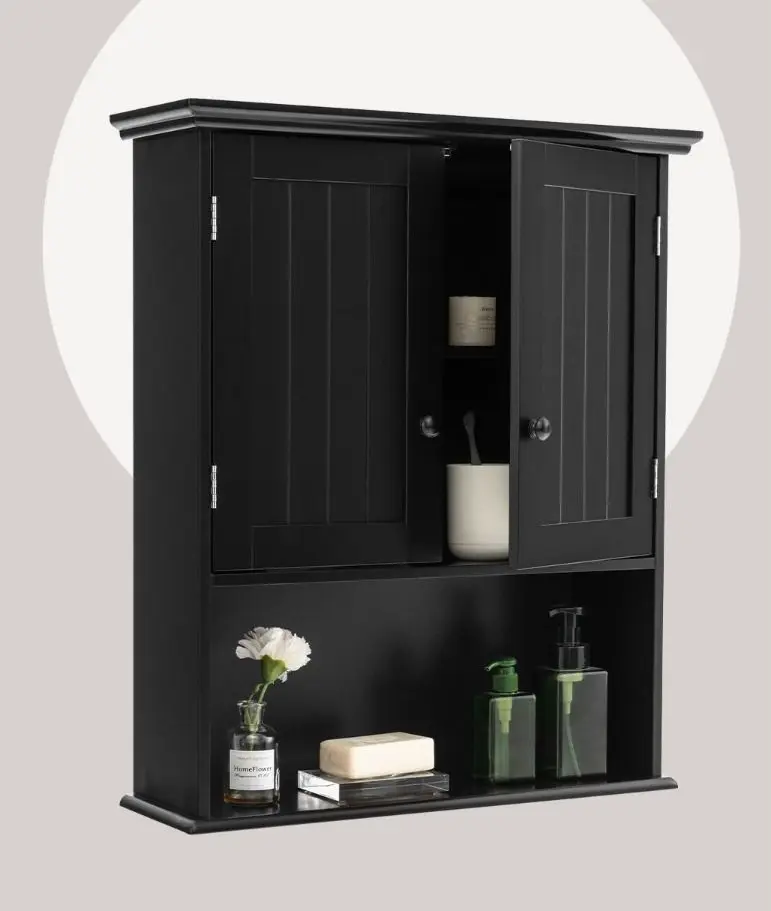 Шкаф Costway HW66930BK (Black) - 3
