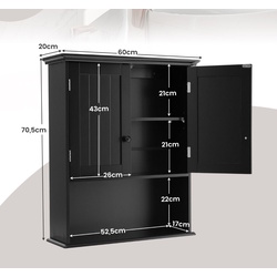 Шкаф Costway HW66930BK (Black) Thumb