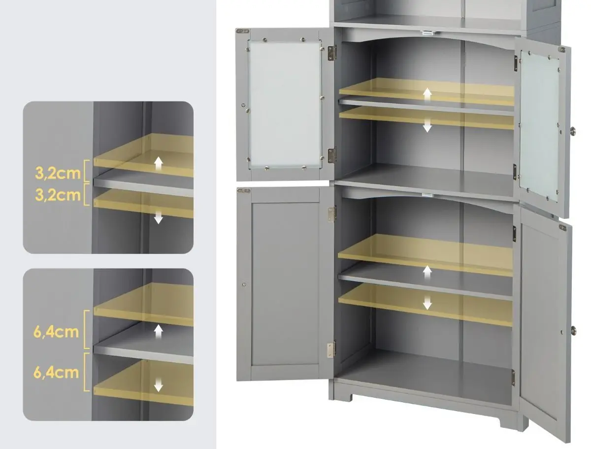 Dulap Costway JV10642GR (Grey)