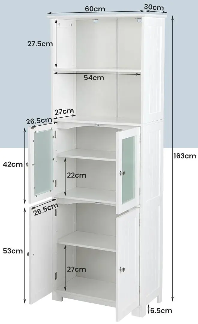 Dulap Costway JV10642WH (White)