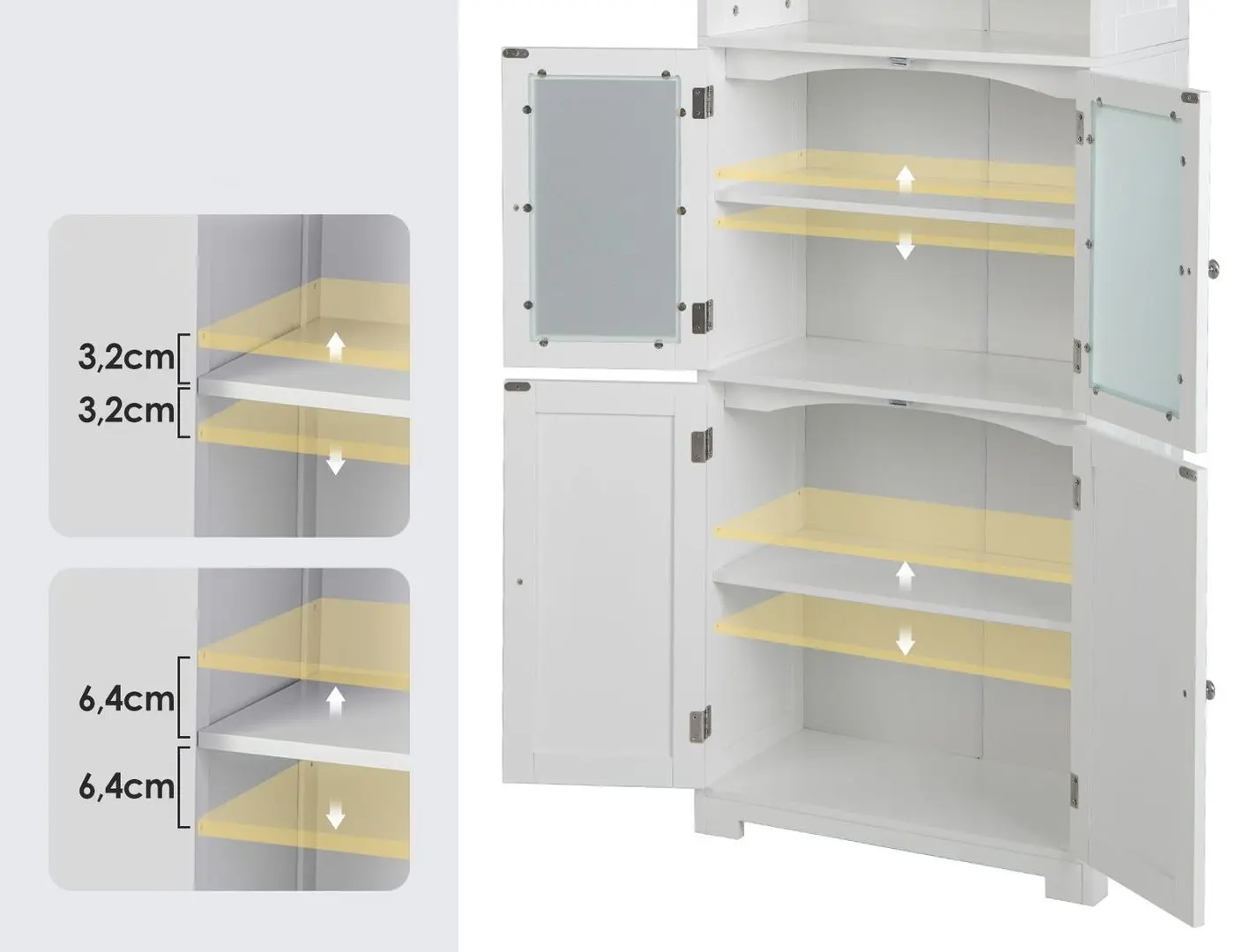 Dulap Costway JV10642WH (White)