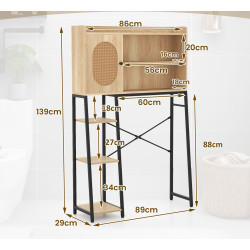 Dulap Costway JV11801NA (Natural/Black) Thumb