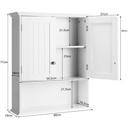 Шкаф навесной Costway HW66689WH (White) Thumb