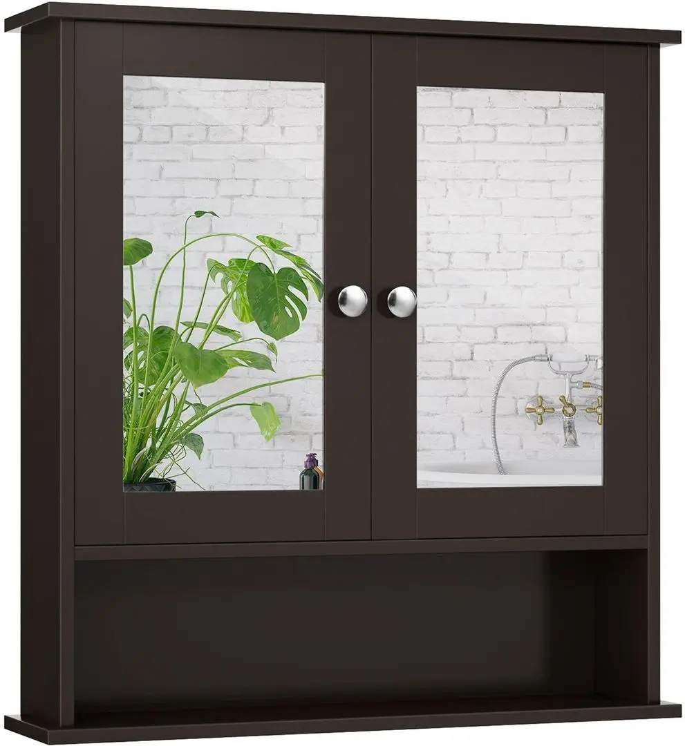 Dulap cu oglinda Costway BA7396BN (Brown)