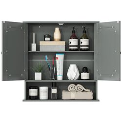 Dulap cu oglinda Costway BA7910GR (Grey) Thumb