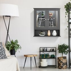 Dulap cu oglinda Costway BA7910GR (Grey) Thumb