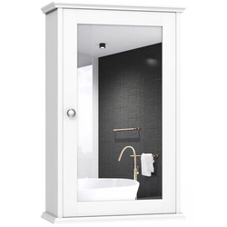 Dulap cu oglinda Costway BA8033WH (White) Thumb