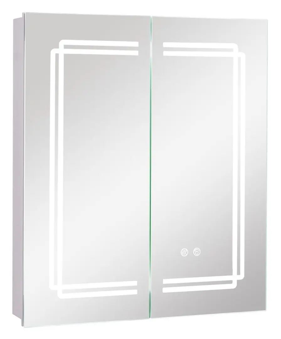 Dulap cu oglinda Costway BA8162DE (White) - 2