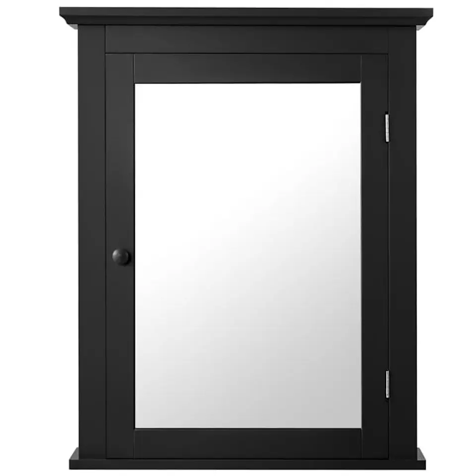 Dulap cu oglinda Costway HW59321BK (Black)