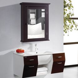 Dulap cu oglinda Costway HW59321BN (Brown) Thumb