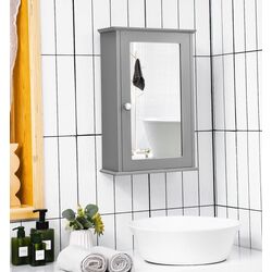 Dulap cu oglinda Costway HW65846GR (Grey) Thumb