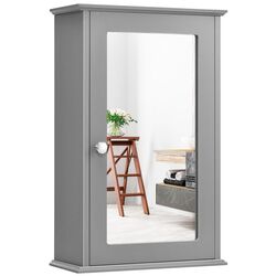 Dulap cu oglinda Costway HW65846GR (Grey) Thumb