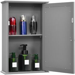 Dulap cu oglinda Costway HW65846GR (Grey) Thumb