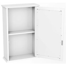Шкаф с зеркалом Costway HW65846WH (White) Thumb