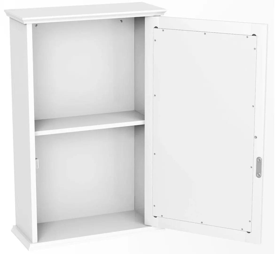 Шкаф с зеркалом Costway HW65846WH (White) - 3