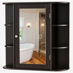 Dulap cu oglinda Costway JV10446BN (Brown) Thumb