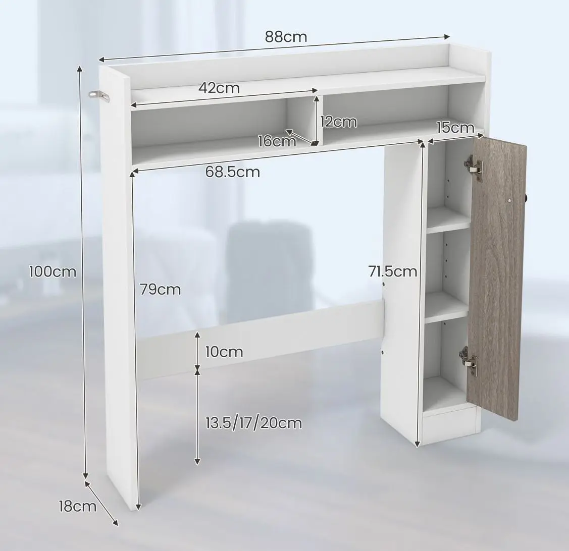 Dulap Costway BA7881WH (White)