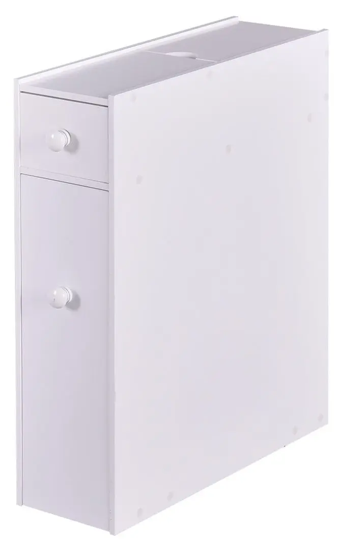 Узкий шкаф Costway JZ10230WH (White)